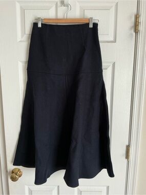 OGL midnight Navy A-Line Full-Length Skirt